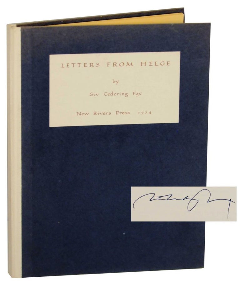 Item #140322 Letters From Helge (Signed First Edition). Siv Cedering FOX.