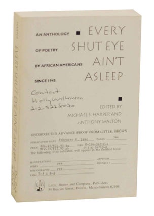 Item #144119 Every Shut Eye Ain't Asleep: An Anthology of Poetry By African Americans Since...