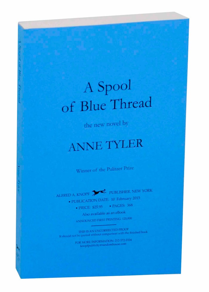 Item #144563 A Spool of Blue Thread. Anne TYLER.