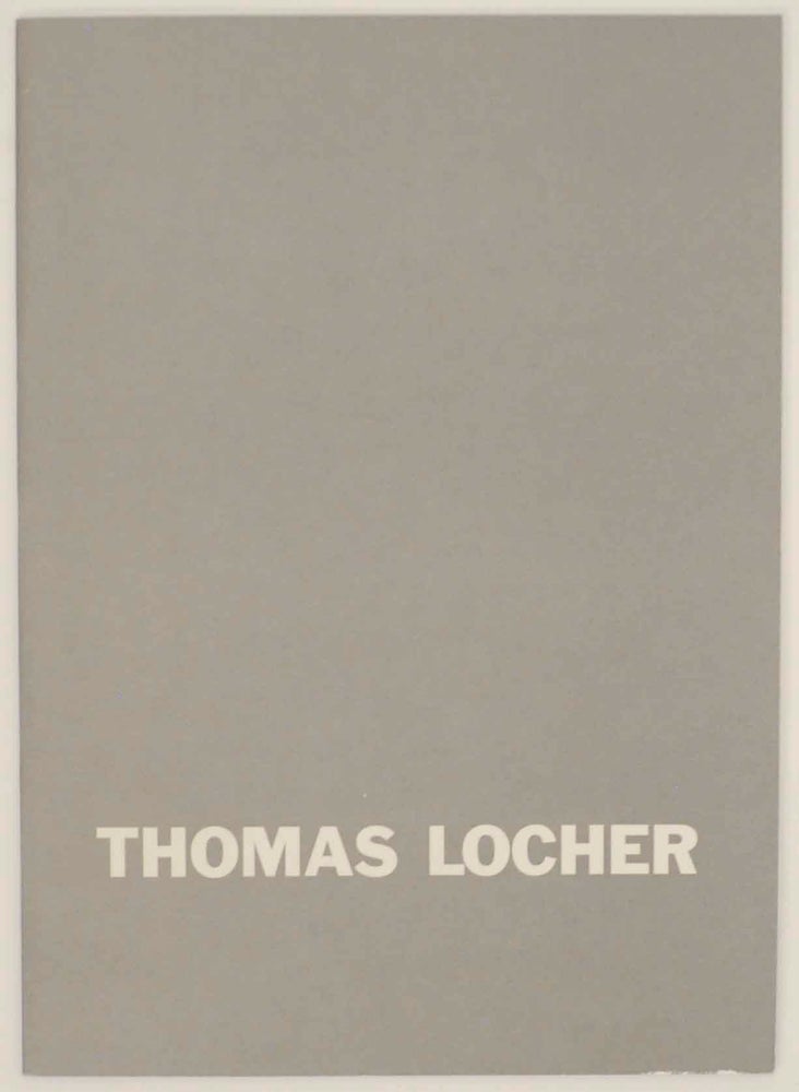 Item #145654 Thomas Locher: Doppelzimmer. Thomas LOCHER.