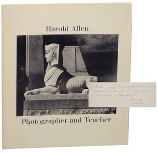 Item #145814 Harold Allen: Photographer and Teacher (Signed First Edition). Harold ALLEN,...