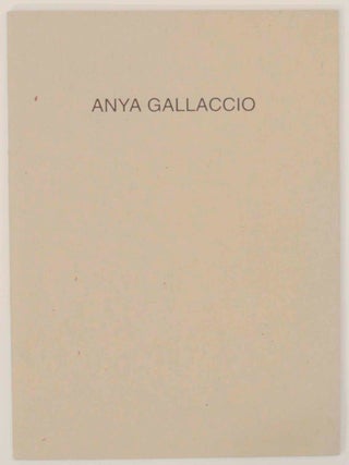 Item #145939 Anya Gallaccio. Anya GALLACCIO, Michael Archer