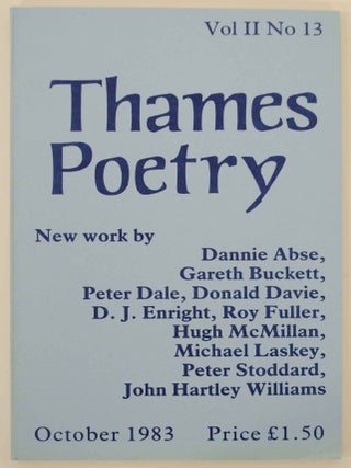 Item #147160 Thames Poetry Vol II No. 13 October 1983. A. A CLEARY