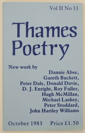 Item #147160 Thames Poetry Vol II No. 13 October 1983. A. A. CLEARY