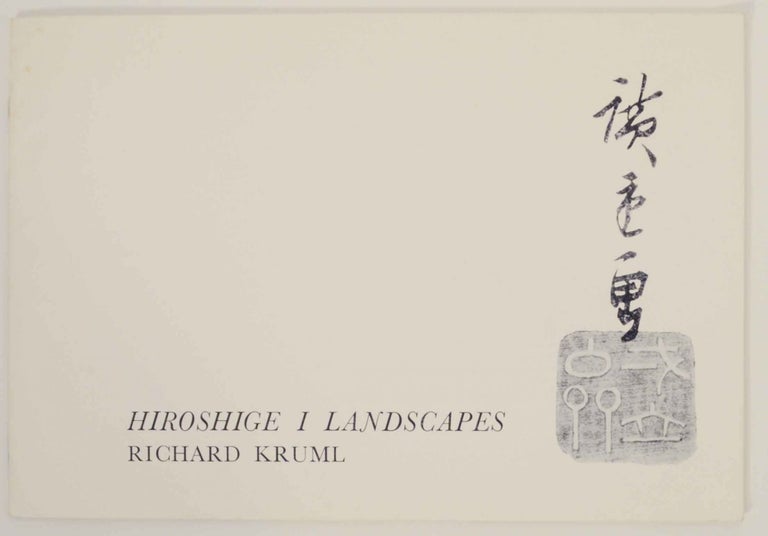 Item #147621 Hiroshige I Landscapes. Richard KRUML.