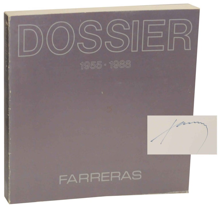 Item #148074 Dossier 1955-1988 (Signed First Edition). Francisco FARRERAS.