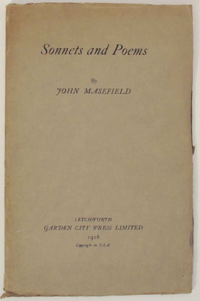 Item #148267 Sonnets and Poems. John MASEFIELD