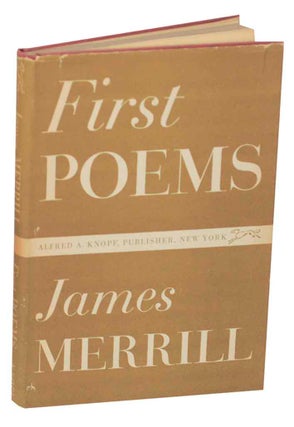Item #148813 First Poems. James MERRILL