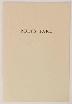 Item #148836 Poets' Fare. Edgell RICKWORD