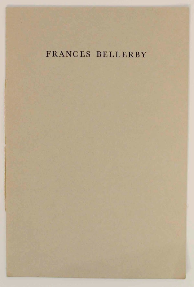 Item #148963 In Memory of Frances Bellerby, Poet Died 30 July 1975. Frances BELLERBY.