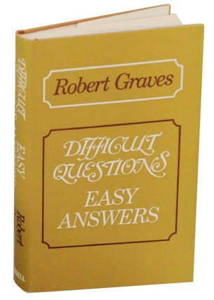 Item #149763 Difficult Questions Easy Answers. Robert GRAVES