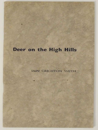 Item #150031 Deer on the High Hills. Iain Crichton SMITH