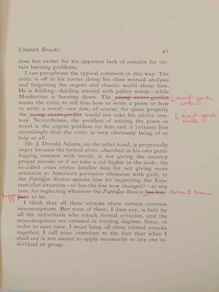 Trash The Critic and his Text: A Clarification and a Defense
