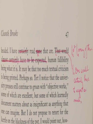 Trash The Critic and his Text: A Clarification and a Defense