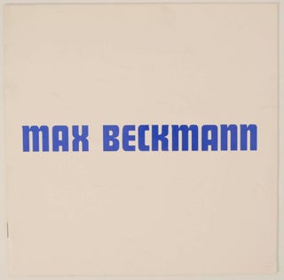 Item #151141 The Eight Sculptures of Max Beckmann. Max BECKMANN
