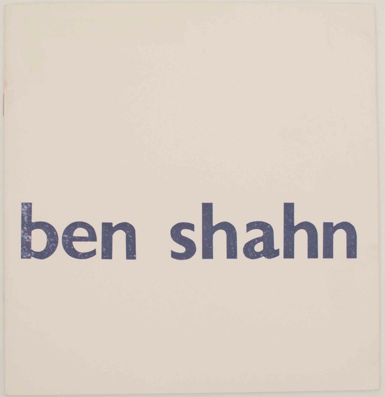 Item #153154 Ben Shahn. Ben SHAHN.
