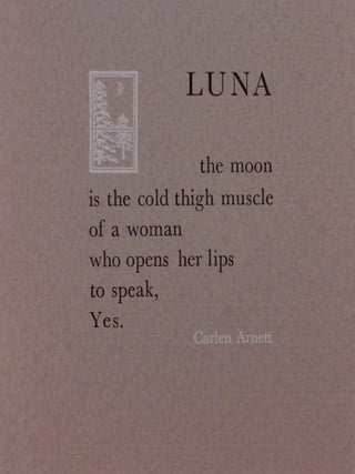 Item #153725 Luna. Carlen ARNETT
