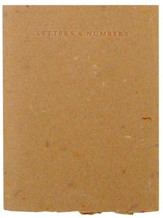 Item #153828 Letters & Numbers. Jerome ROTHENBERG
