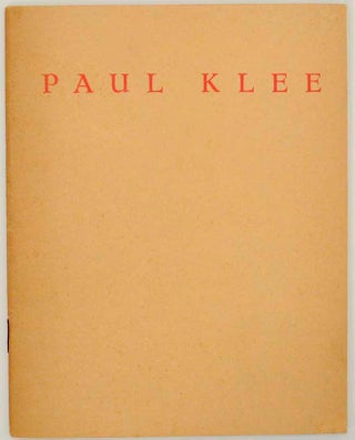 Item #153965 Paul Klee (1879-1940). Paul KLEE, Georeges Limbour, preface