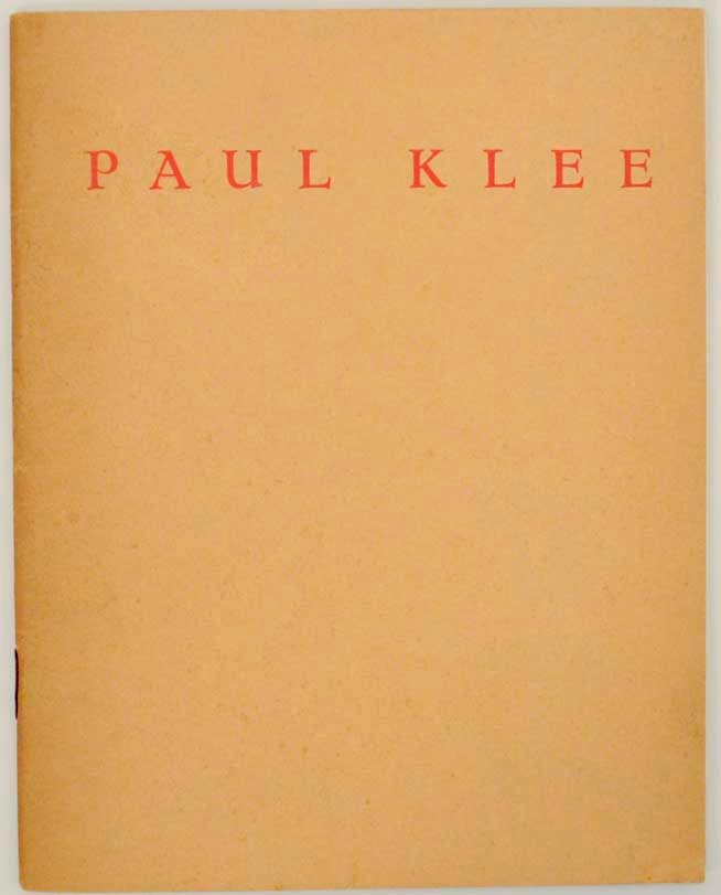 Item #153965 Paul Klee (1879-1940). Paul KLEE, Georeges Limbour, preface.