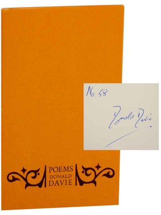Item #154354 Poems (Signed Limited Edition). Donald DAVIE