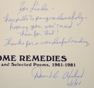 Home Remedies: New and Selected Poems, 1961-1981 (Signed First Edition)