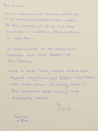Relations: Selected Poems 1950-1985 (Signed First Edition)