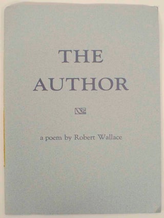 Item #154785 The Author. Robert WALLACE