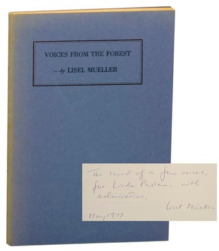 Item #155068 Voices From the Forest (Signed First Edition). Lisel MUELLER