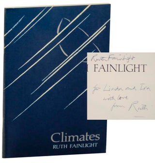 Item #155248 Climates (Signed). Ruth FAINLIGHT