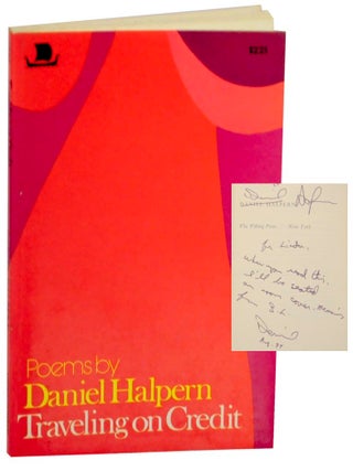 Item #156374 Traveling on Credit (Signed First Edition). Daniel HALPERN