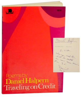 Item #156374 Traveling on Credit (Signed First Edition). Daniel HALPERN