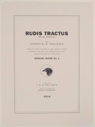 Item #156460 Rudis Tractus (Rough Drawing Twenty-Two Graphice and Mixed Media Drawings Based...