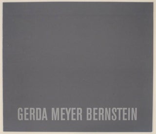 Item #156463 Gerda Meyer Bernstein. Gerda Meyer BERNSTEIN, Carol Becker