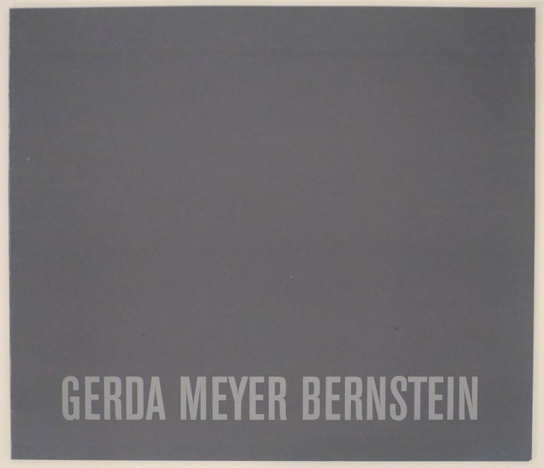 Item #156463 Gerda Meyer Bernstein. Gerda Meyer BERNSTEIN, Carol Becker.