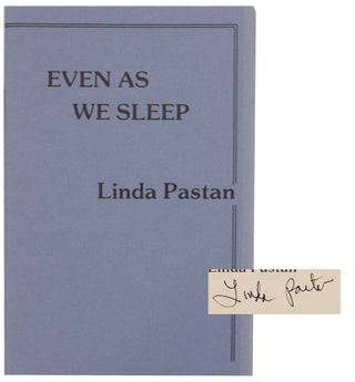 Item #157205 Even as We Sleep (Signed First Edition). Linda PASTAN