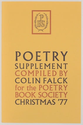 Item #159930 Poetry Supplement Christmas 1977. Colin FALCK, Susannah Amoore - Fleur Adcock,...