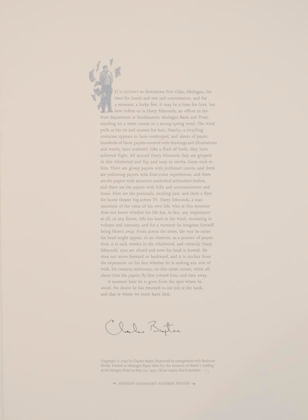 Item #160264 from Believers (Signed Broadside). Charles BAXTER.
