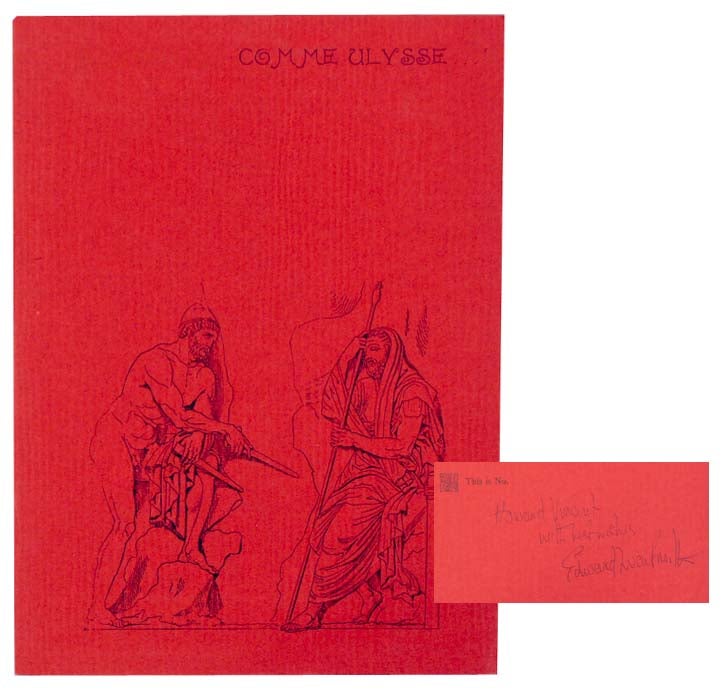 Item #160375 Heureux Qui. Comme Ulysse (Signed First Edition). Edward LUCIE-SMITH.