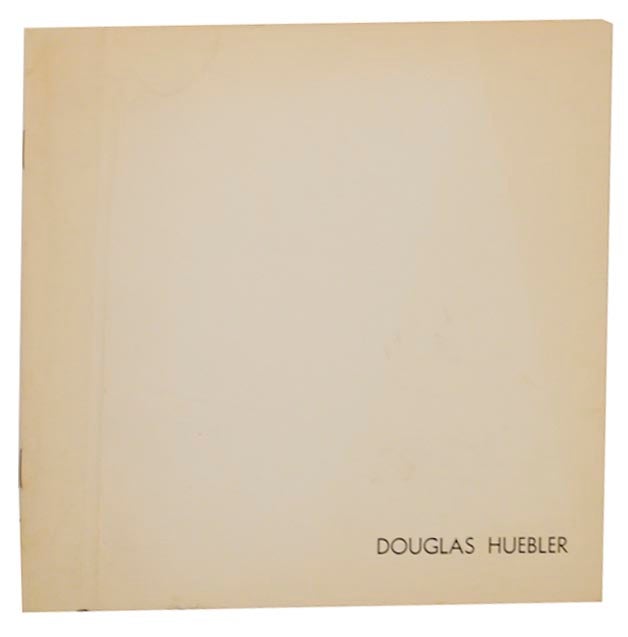 Item #160421 Douglas Huebler. Douglas HUEBLER.