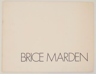 Item #160425 Brice Marden Recent Paintings and Drawings. Brice MARDEN, Jean-Claude Lebensztejn