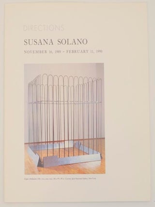 Item #161156 Susana Solano: Directions. Susana SOLANO, Phyllis Rosenzweig