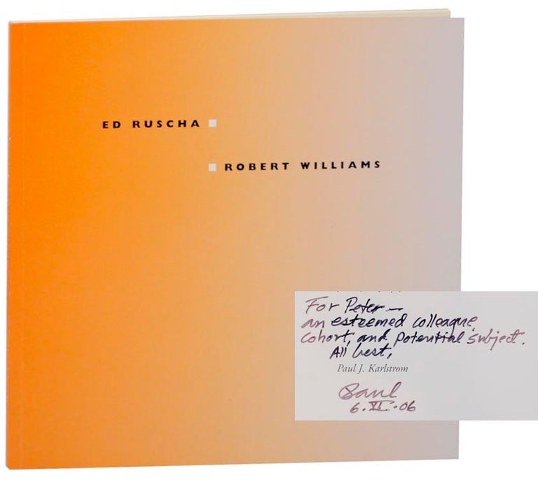 Item #161988 Two Artists Two Worlds: The Drawings of Ed Ruscha and Robert Williams (Signed First Edition). Ed RUSCHA, Robert Williams, Paul J. Karlstrom.