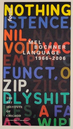 Item #162708 Mel Bochner: Language 1966-2006. Mel BOCHNER