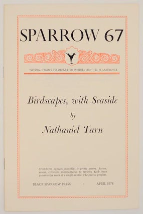 Item #163056 Sparrow 67: Birdscapes, with Seaside. Nathaniel TARN