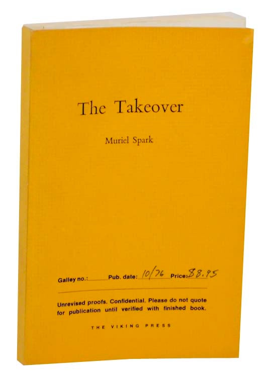 Item #163288 The Takeover. Muriel SPARK.