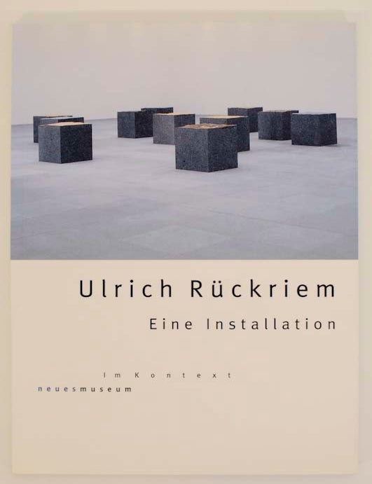 Item #164125 Ulrich Ruckriem: Eine Installation. Ulrich RUCKRIEN, Melitta Kliege.