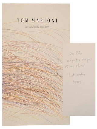 Item #164363 Tom Marioni: Trees and Birds, 1969-1999. Tom MARIONI, Marcia Tanner