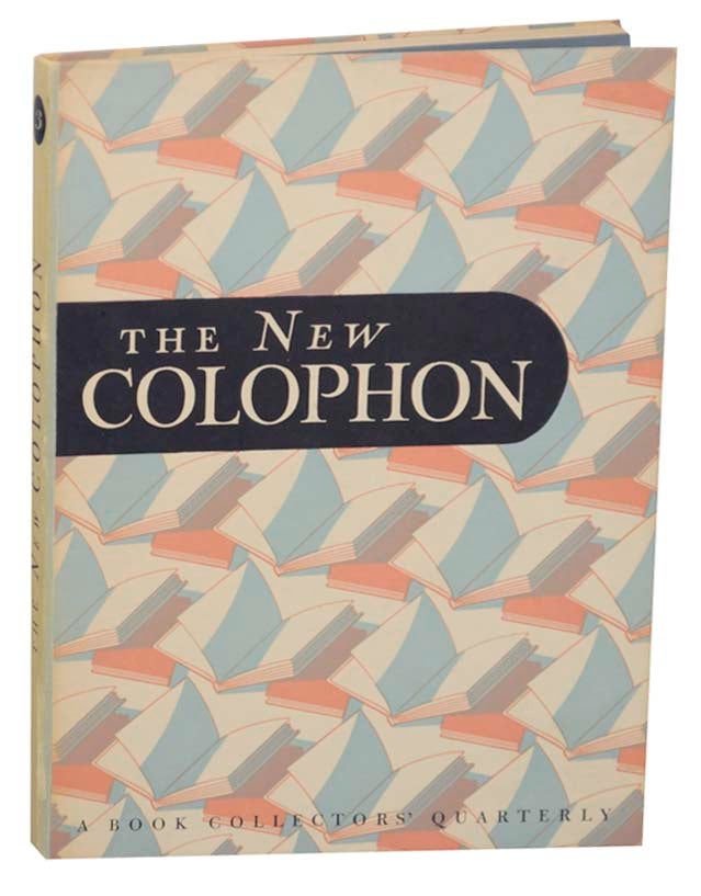 Item #165194 The New Colophon Volume I (1) , Part Three (3)