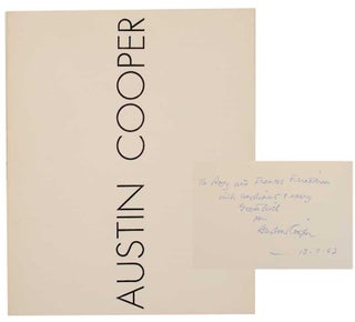 Item #166086 Austin Cooper (Signed First Edition). Austin COOPER, Herbert Read